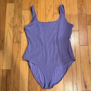 Aerie | Crinkle One Piece Swimsuit | Full Coverage | Purple | size XXL